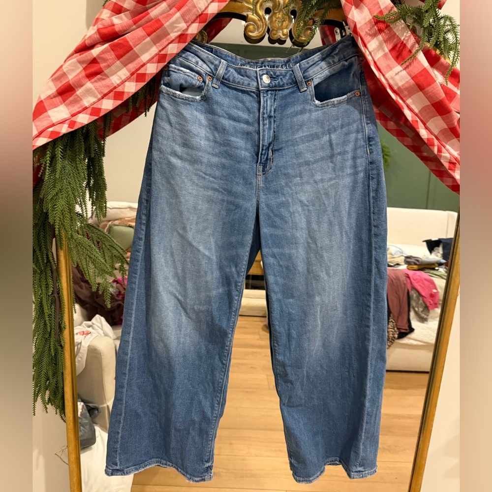 American eagle outfitters baggy wide leg jeans